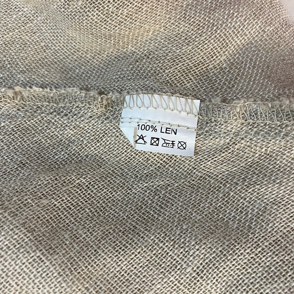 AB Nahlik Women’s Size 40 100% Len Asymmetric Hem Top Lagenlook - Picture 6 of 6